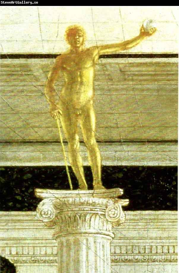 Piero della Francesca the flagellation, detail